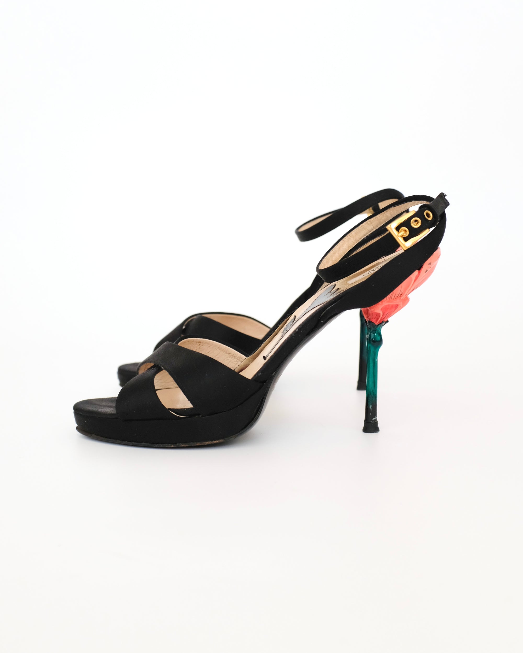 Prada SS2008 Flower Stem Sandals (39)