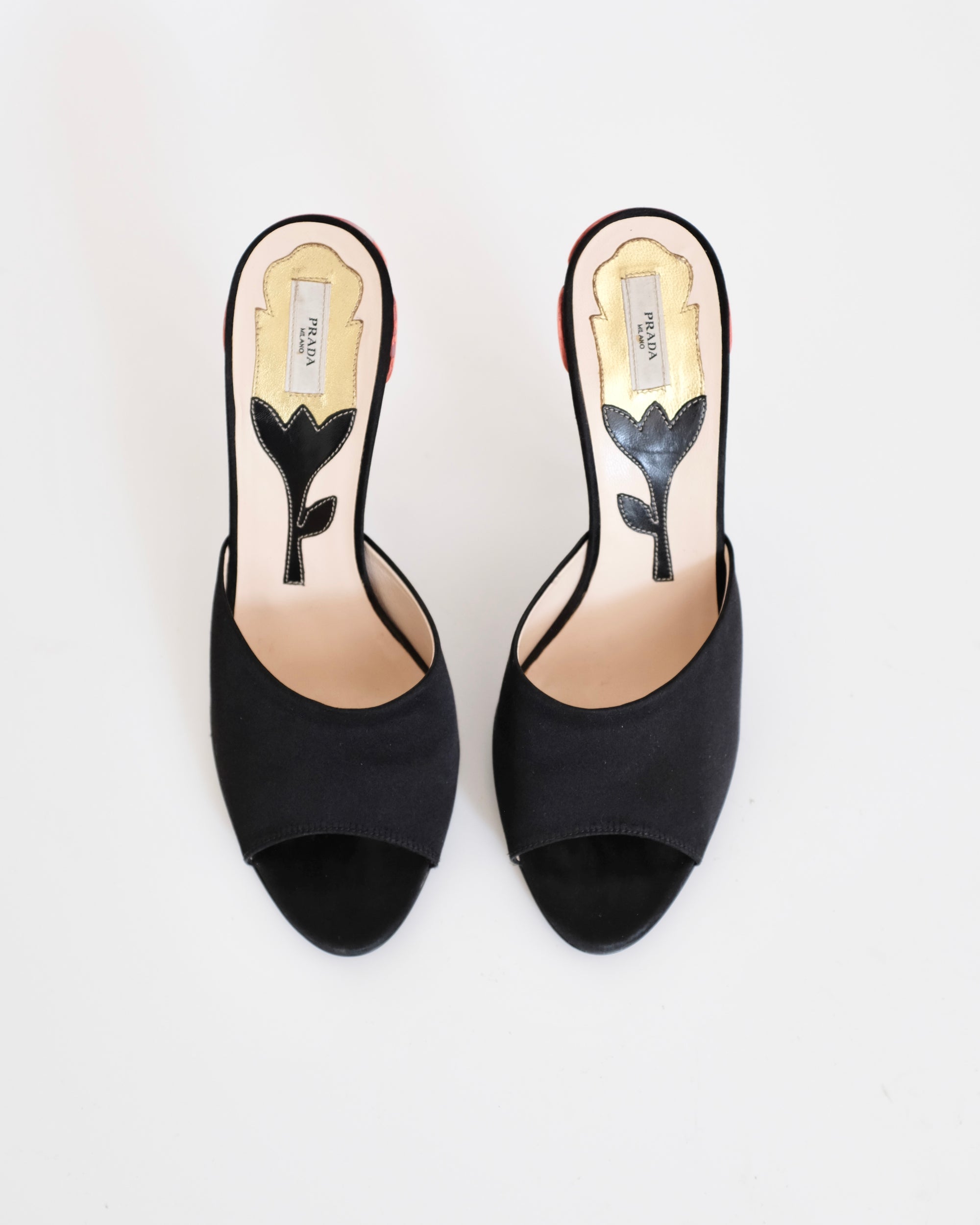 Prada SS2008 Flower Stem Mules (38.5)