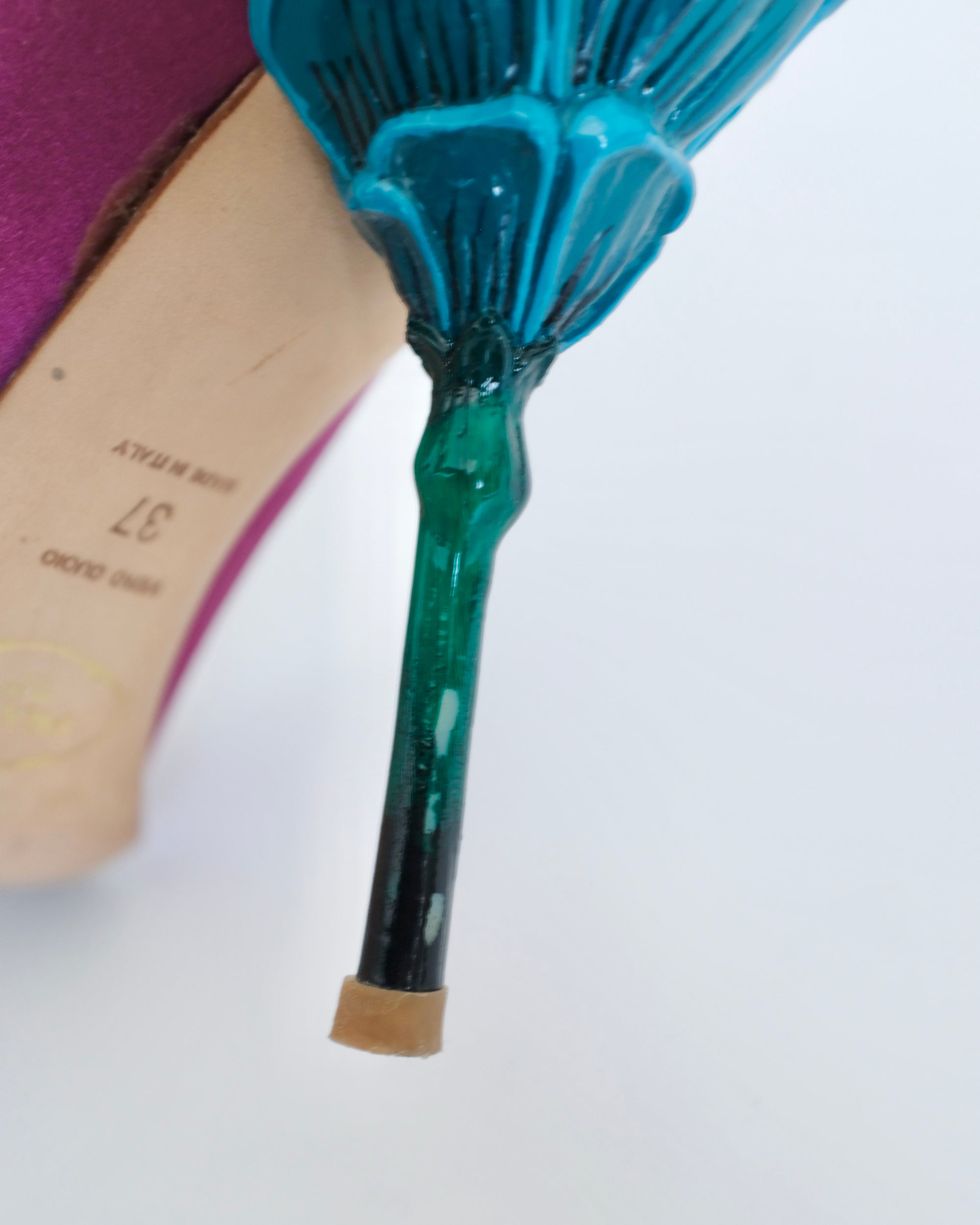 Prada SS2008 Flower Stem Peep Toe Heels (37)