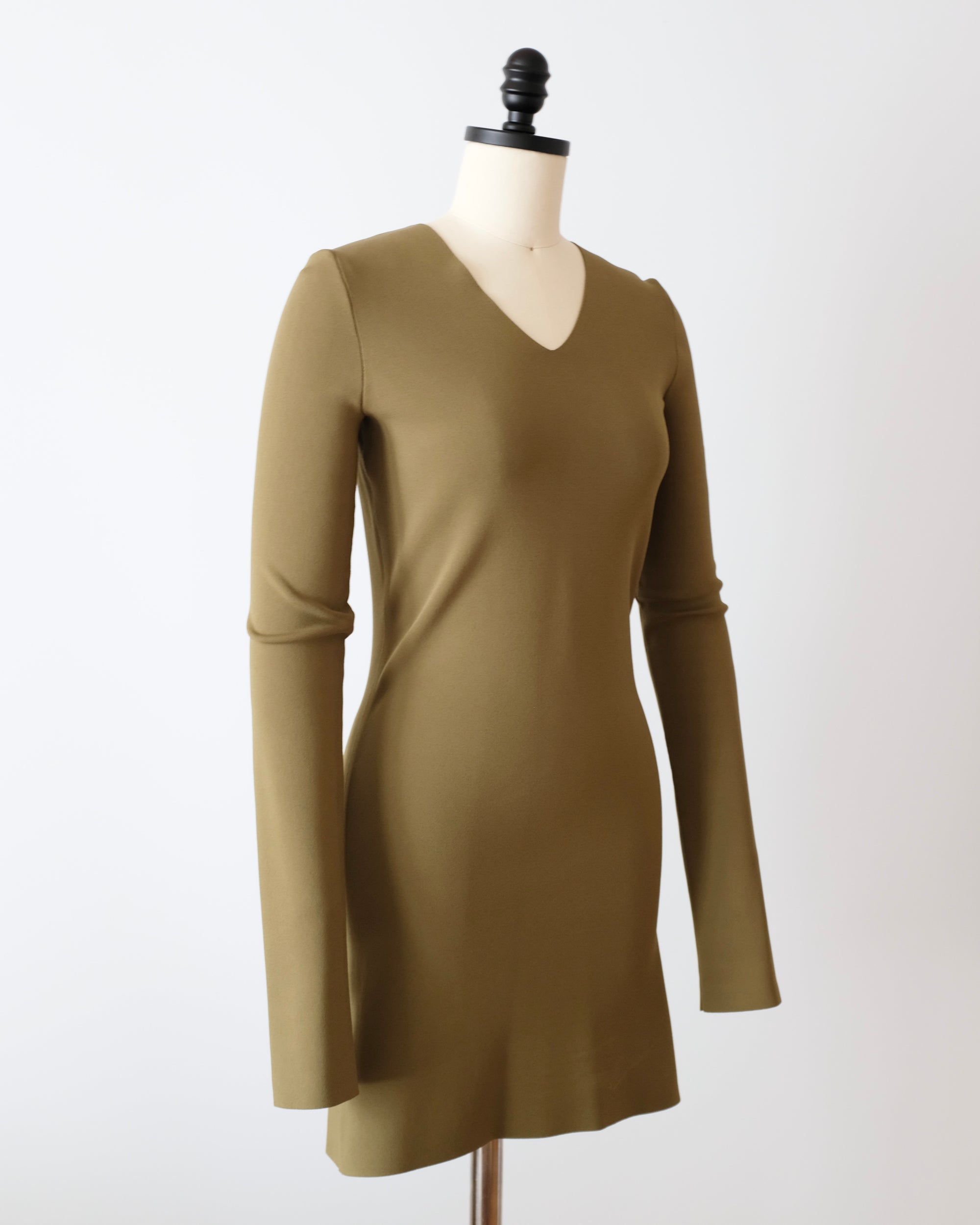 Celine by Phoebe Philo Military Green Mini Dress (S)