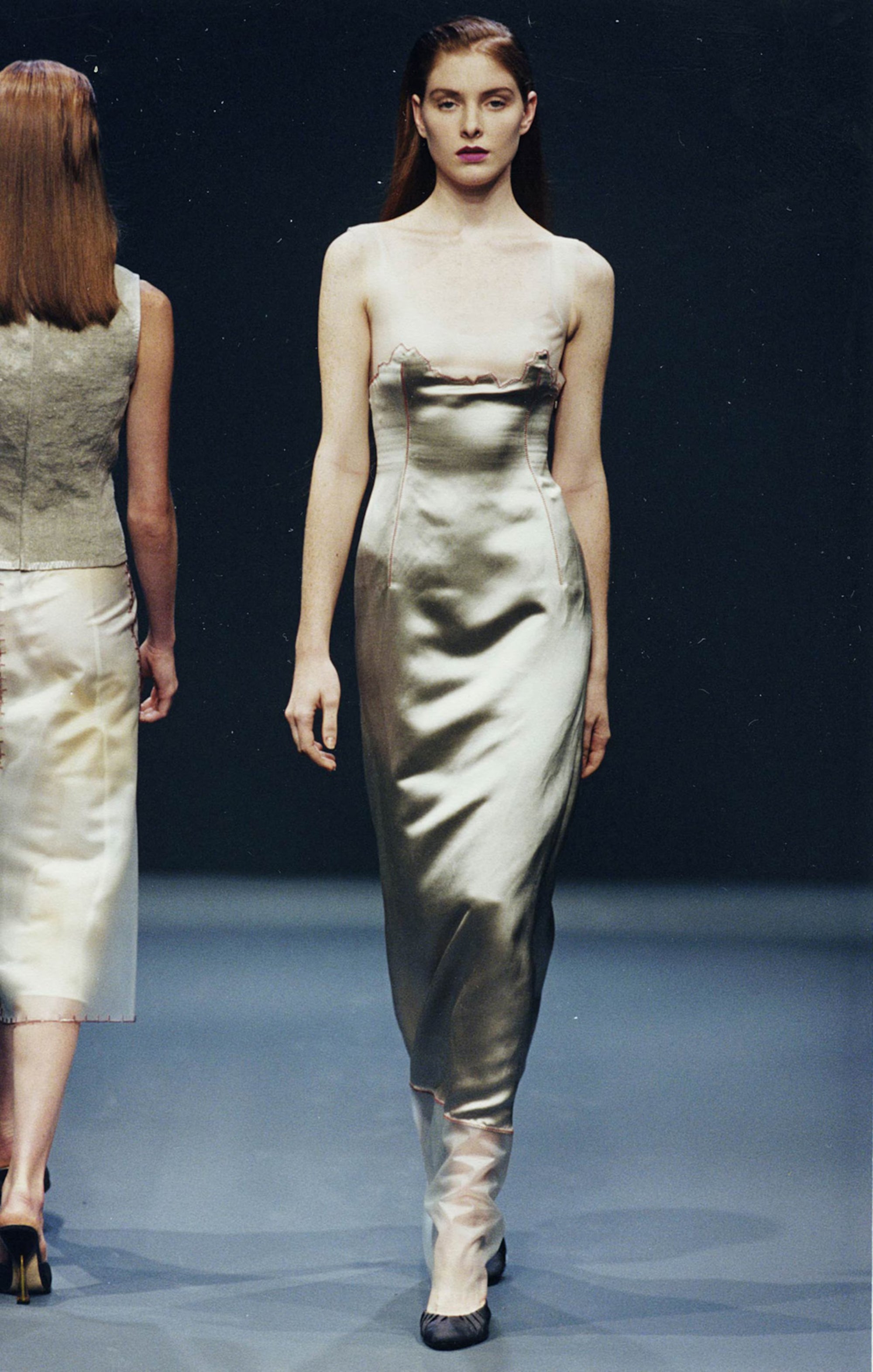 Prada SS1998 Latex Trim Dress (M)