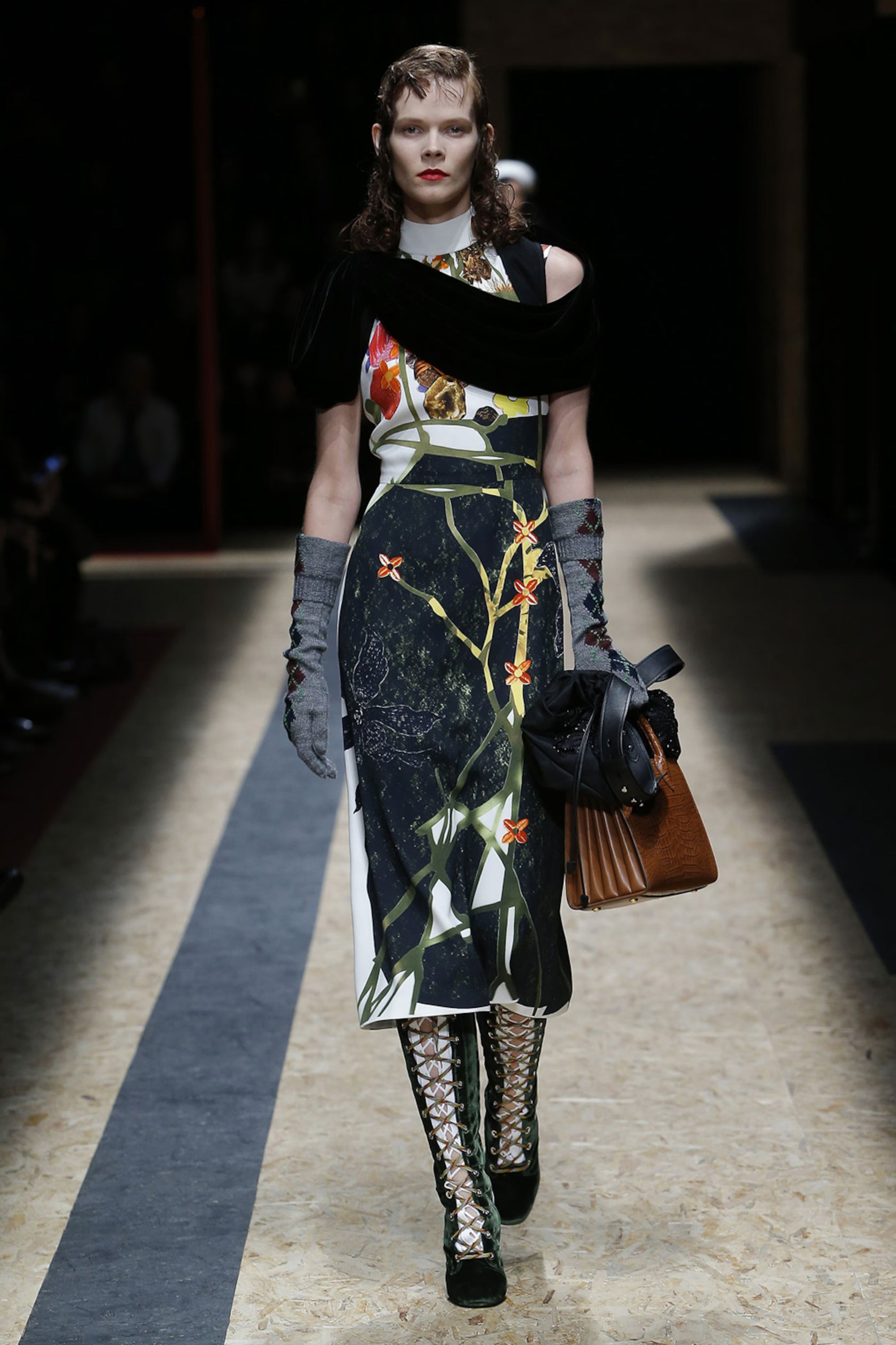 Prada FW2016 Floral Midi Dress (XS)