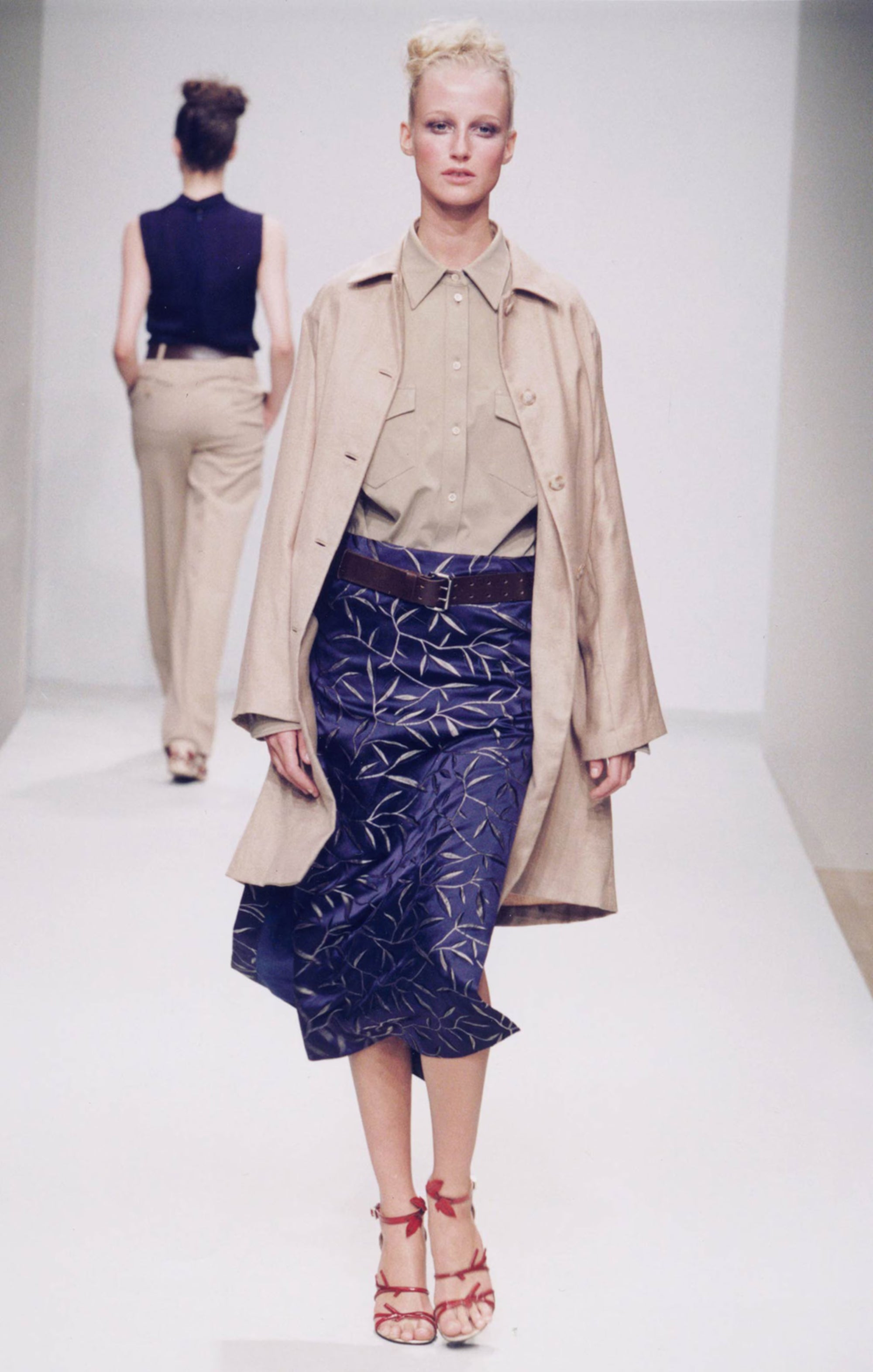 Prada SS1997 Bamboo Print Silk Dress (S)