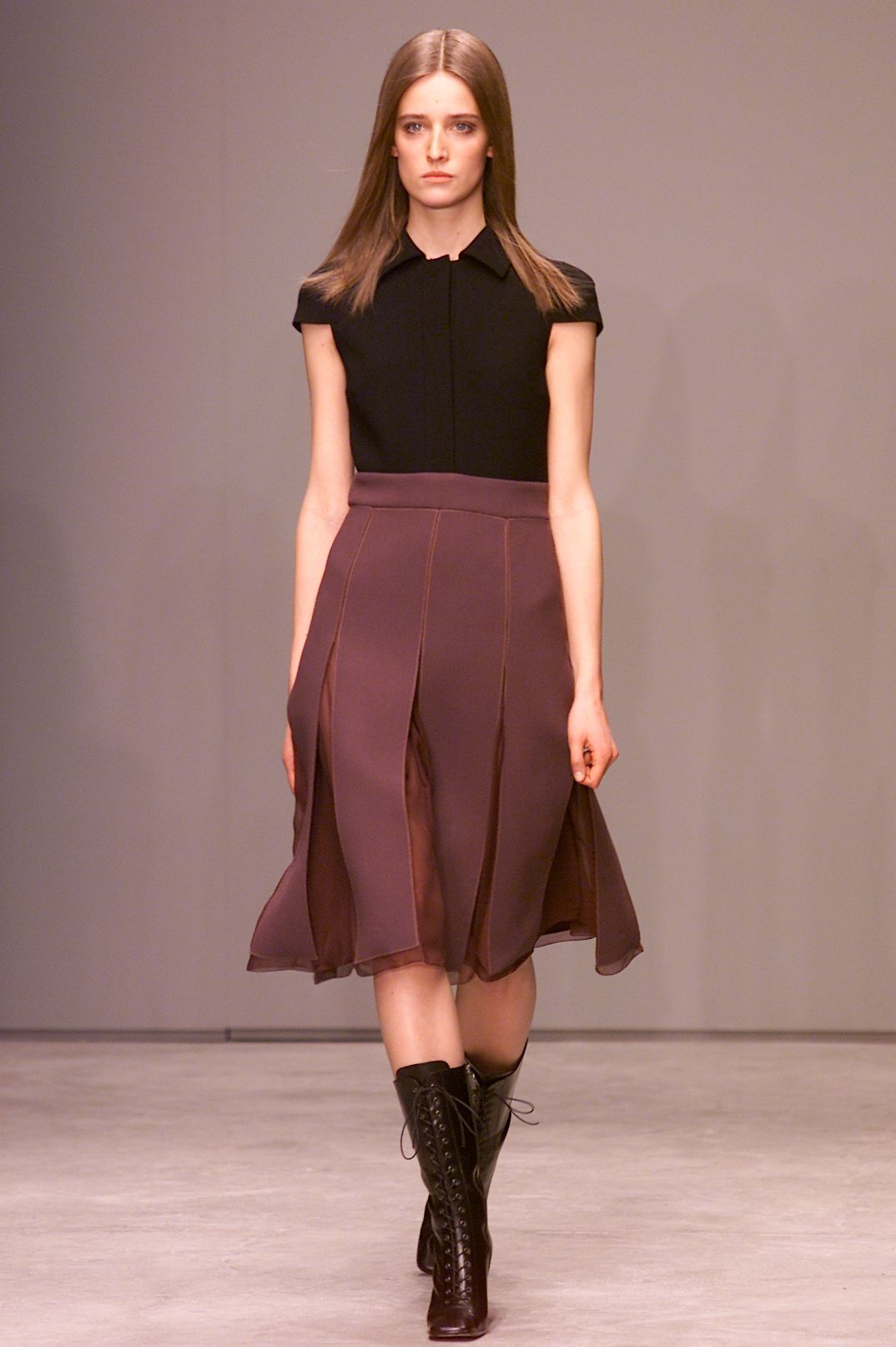 Prada FW2001 Brown Victorian Boots (37.5)