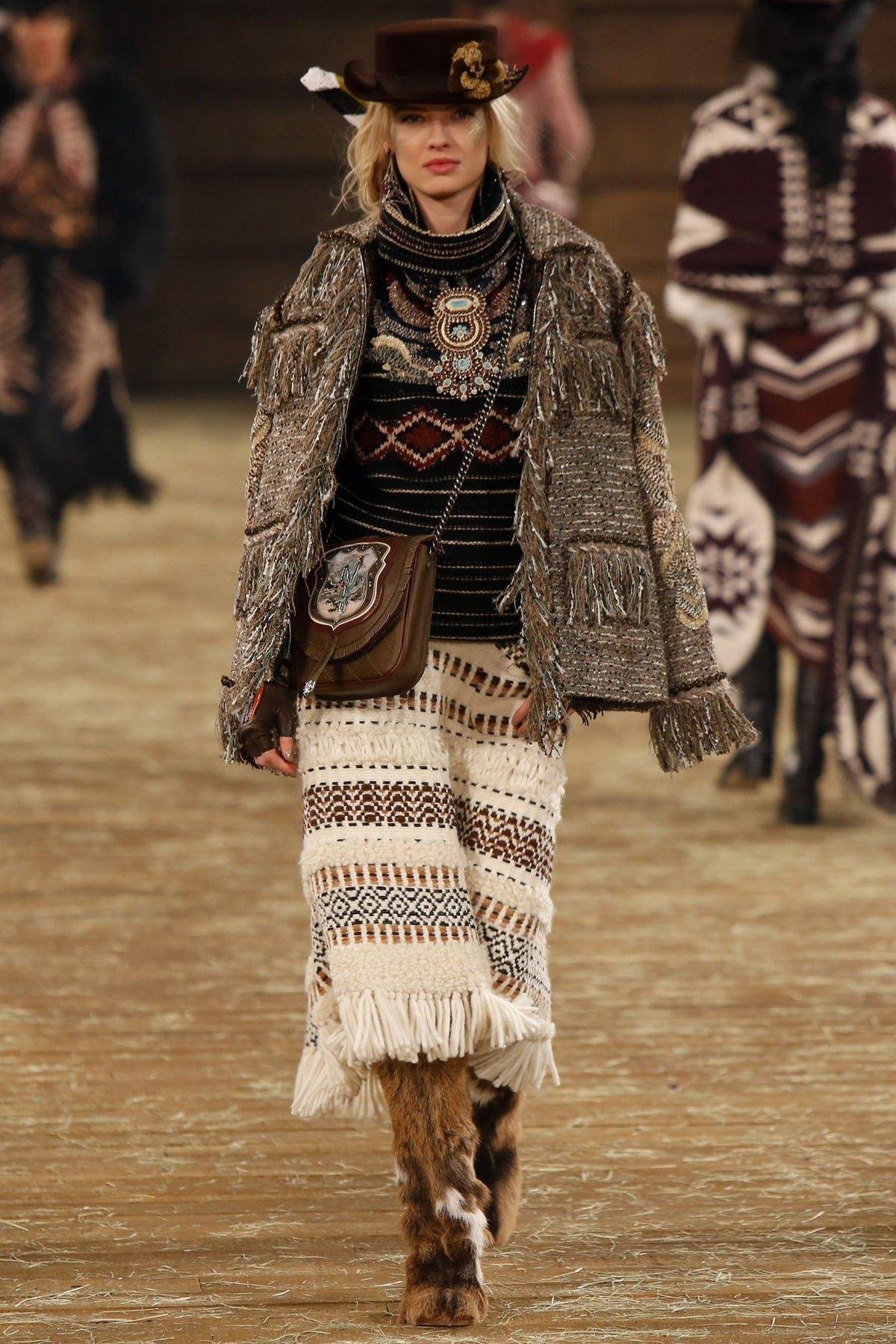Chanel Métiers d'Art 2014 Fur Boots (38.5)